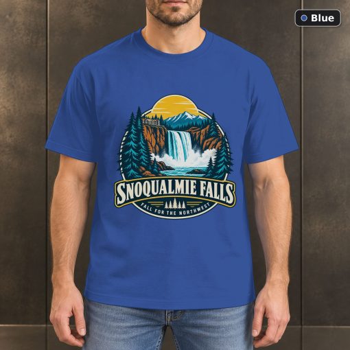 Snoqualmie Falls Washington T-Shirt Design 2