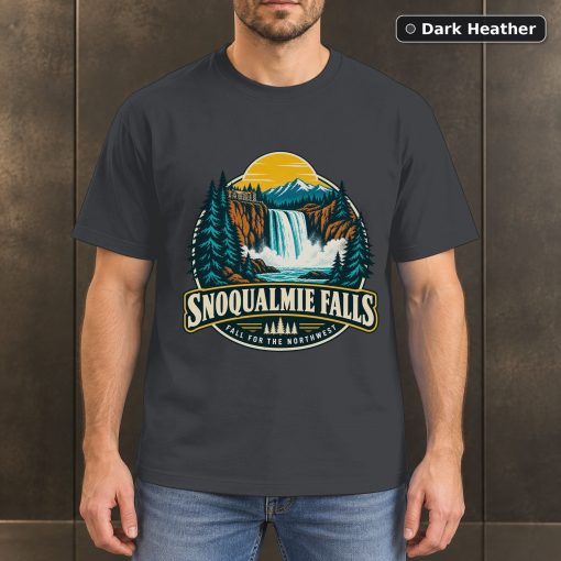 Snoqualmie Falls Washington T-Shirt Design 3