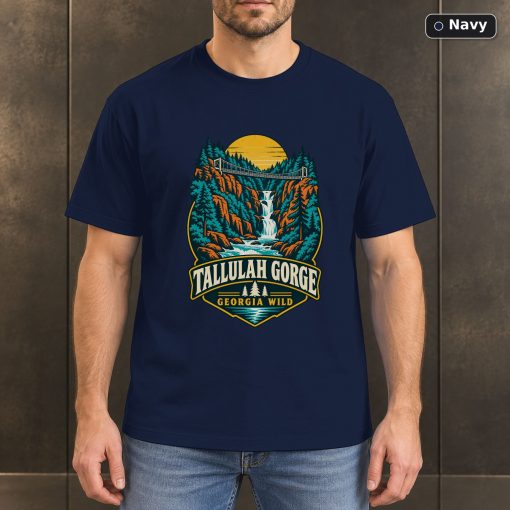 Tallulah Gorge Georgia Vintage T-Shirt Design 4