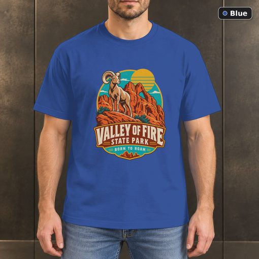 Valley of Fire Nevada Vintage T-Shirt Design 2