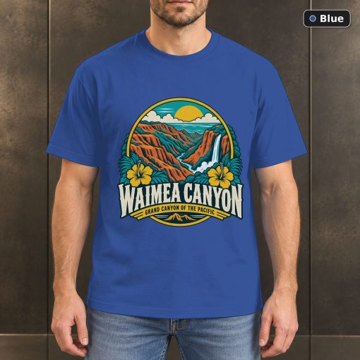 Waimea Canyon Hawaii Retro T-Shirt Design 2
