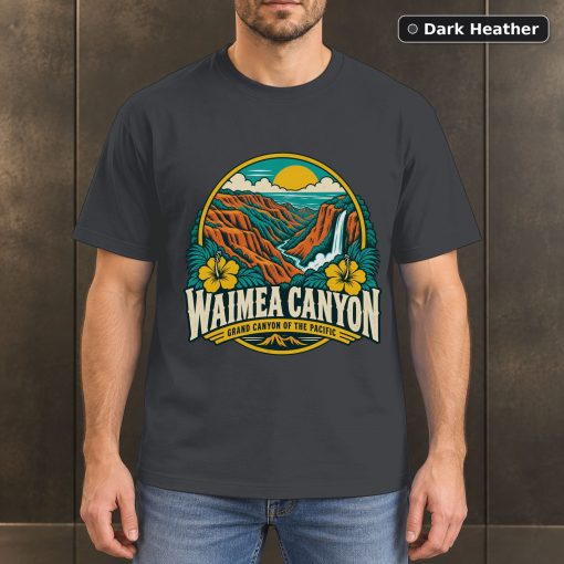 Waimea Canyon Hawaii Retro T-Shirt Design 3