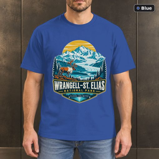 Wrangell St Elias Alaska Vintage T-Shirt Design 2
