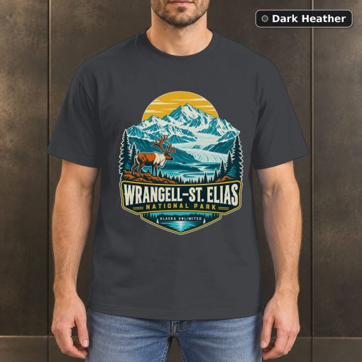 Wrangell St Elias Alaska Vintage T-Shirt Design 3