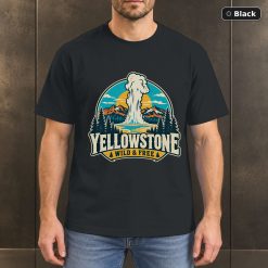 Yellowstone National Park Vintage Retro Nature T-Shirt Design Yellowstone National Park Vintage Retro Nature T-Shirt Design