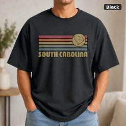 South Carolina Retro Sunset State T-Shirt Design