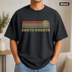 South Dakota Retro Sunset State T-Shirt Design South Dakota Retro Sunset State T-Shirt Design