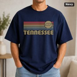 Tennessee Retro Sunset State T-Shirt Design 7