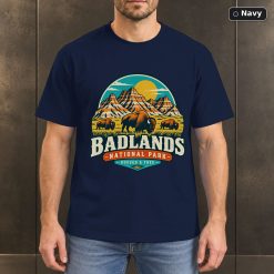 Badlands National Park Retro Adventure T-Shirt Design 7