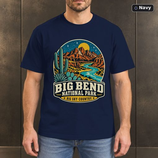 Big Bend National Park Texas Retro T-Shirt Design 4