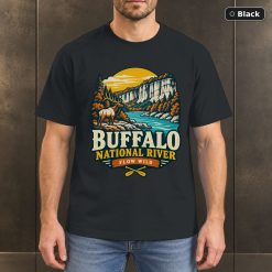 Buffalo National River Arkansas Retro T-Shirt Design Buffalo National River Arkansas Retro T-Shirt Design