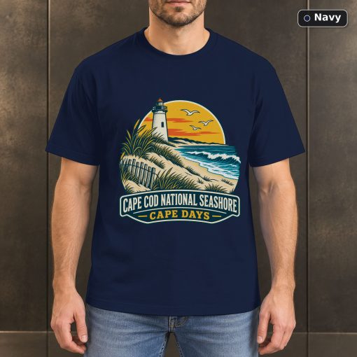 Cape Cod National Seashore Retro T-Shirt Design 4