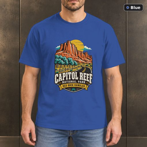 Capitol Reef National Park Retro T-Shirt Design 2