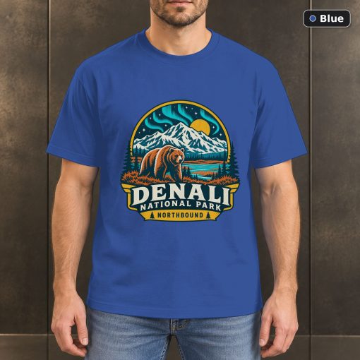 Denali National Park Alaska Vintage T-Shirt Design 2