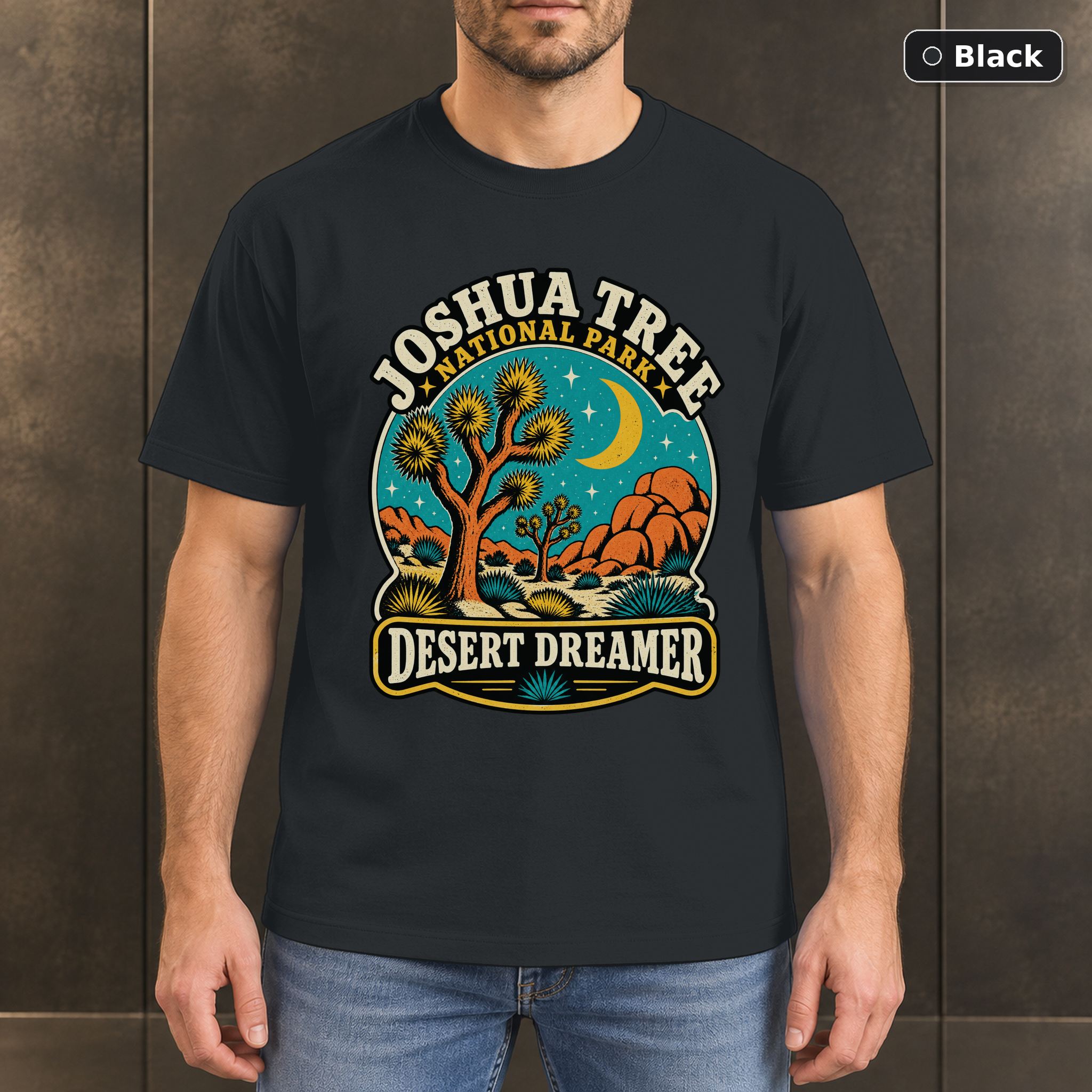 Joshua Tree National Park Retro Desert T-Shirt Design Joshua Tree National Park Retro Desert T-Shirt Design