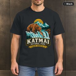 Katmai National Park Alaska Retro T-Shirt Design