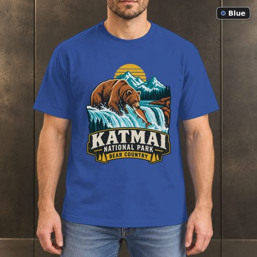 Katmai National Park Alaska Retro T-Shirt Design 2