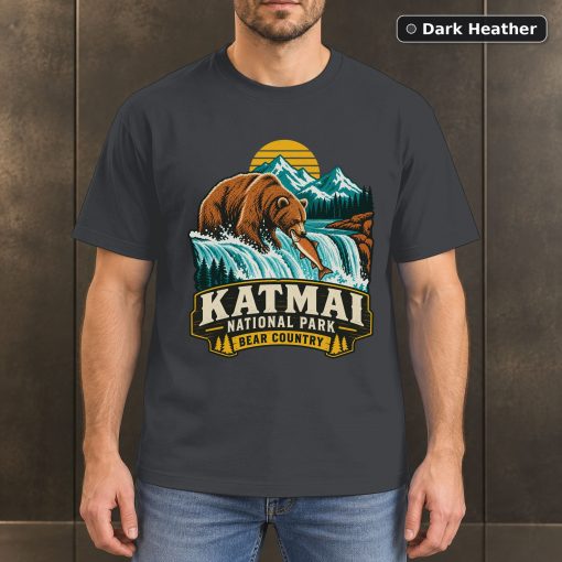 Katmai National Park Alaska Retro T-Shirt Design 3