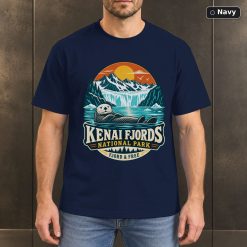 Kenai Fjords Alaska Vintage T-Shirt Design 7
