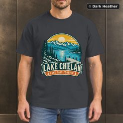 Lake Chelan Washington Retro T-Shirt Design 6