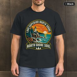 Lake Superior North Shore Vintage T-Shirt Design Lake Superior North Shore Vintage T-Shirt Design