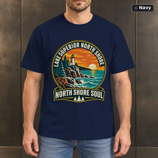 Lake Superior North Shore Vintage T-Shirt Design 4