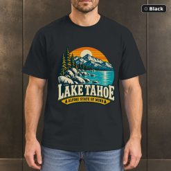 Lake Tahoe Vintage Mountain T-Shirt Design Lake Tahoe Vintage Mountain T-Shirt Design