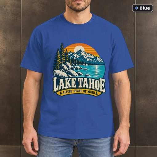 Lake Tahoe Vintage Mountain T-Shirt Design 2