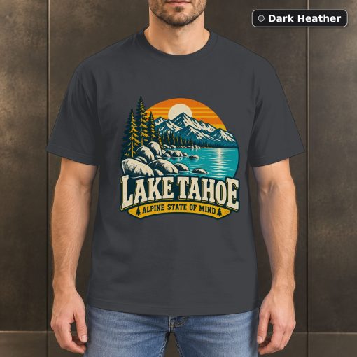 Lake Tahoe Vintage Mountain T-Shirt Design 3