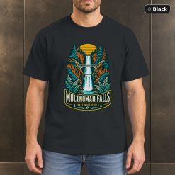 Multnomah Falls Oregon Vintage T-Shirt Design