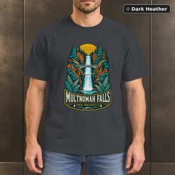 Multnomah Falls Oregon Vintage T-Shirt Design 6