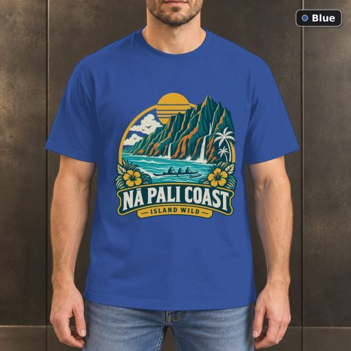 Na Pali Coast Hawaii Vintage T-Shirt Design 2