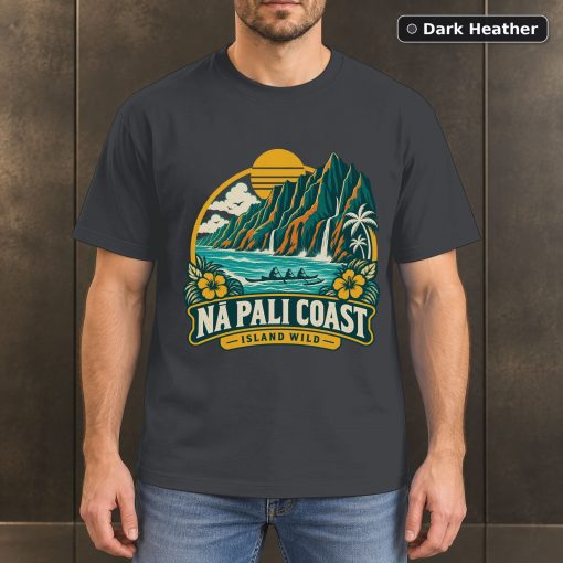Na Pali Coast Hawaii Vintage T-Shirt Design 3