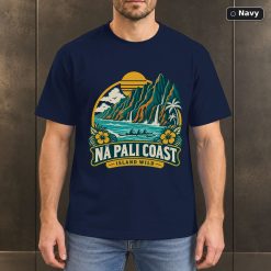 Na Pali Coast Hawaii Vintage T-Shirt Design 7