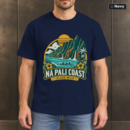 Na Pali Coast Hawaii Vintage T-Shirt Design 4