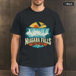 Niagara Falls New York Retro T-Shirt Design