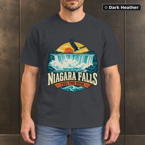 Niagara Falls New York Retro T-Shirt Design 3