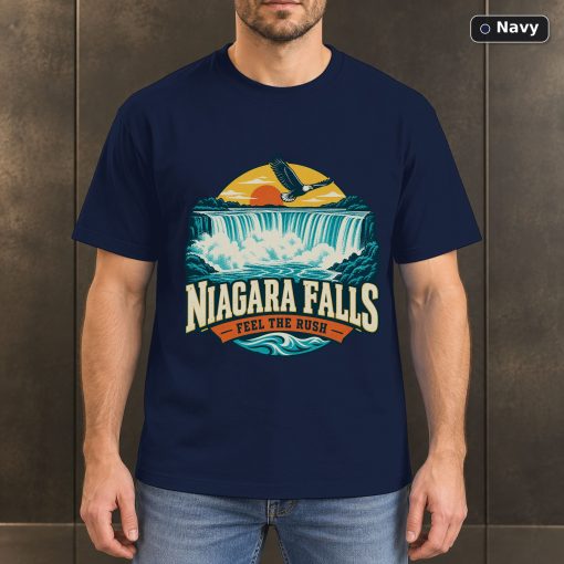 Niagara Falls New York Retro T-Shirt Design 4