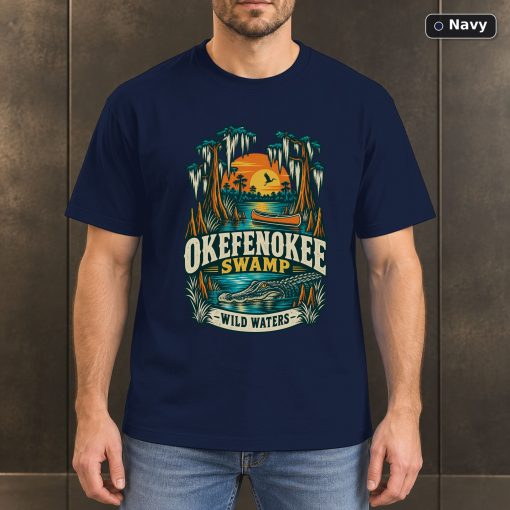 Okefenokee Swamp Georgia Vintage T-Shirt Design 4