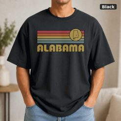 Alabama Retro Sunset State T-Shirt Design