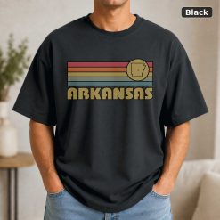 Arkansas Retro Sunset State T-Shirt Design