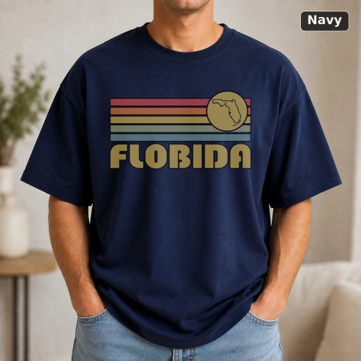 Florida Retro Sunset State T-Shirt Design 4