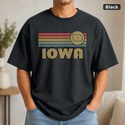 Iowa Retro Sunset State T-Shirt Design Iowa Retro Sunset State T-Shirt Design