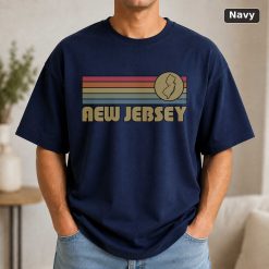 New Jersey Retro Sunset State T-Shirt Design 7