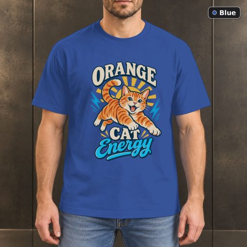 Orange Cat Energy Shirt, Funny Orange Tabby T-Shirt 2