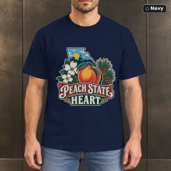 Peach State Heart Shirt, Vintage Georgia Pride T-Shirt 7