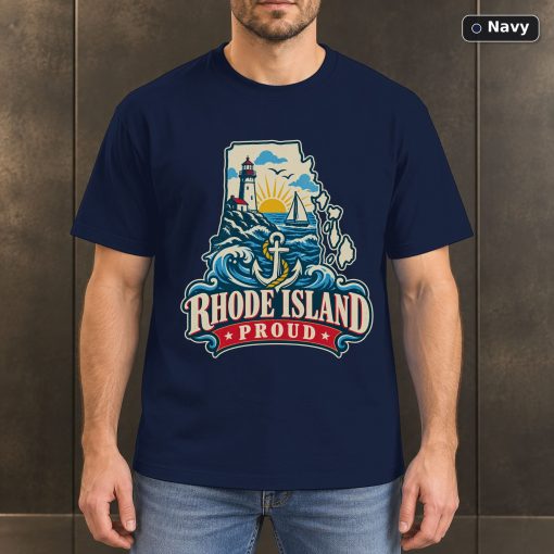 Rhode Island Proud Shirt, Vintage Rhode Island State Pride T-Shirt 4