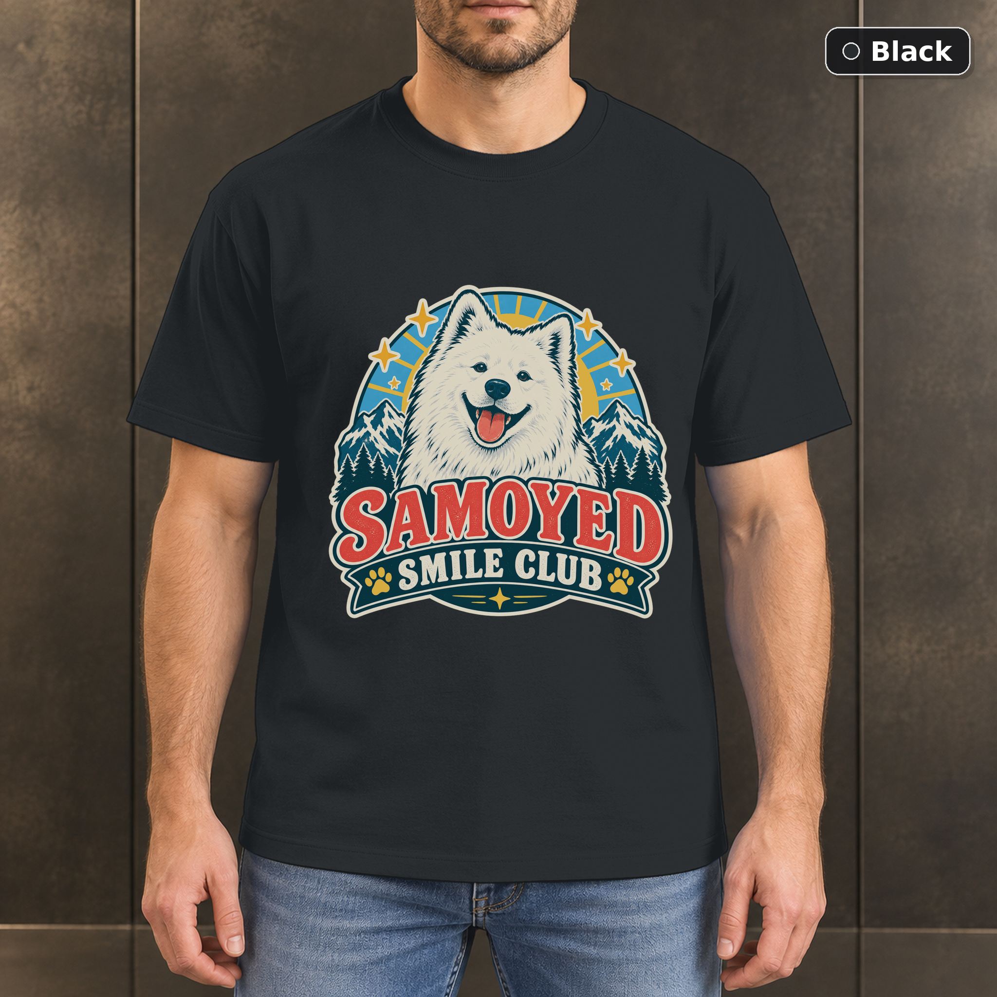Samoyed Smile Club Shirt, Vintage Samoyed Dog Lover T-Shirt Samoyed Smile Club Shirt, Vintage Samoyed Dog Lover T-Shirt