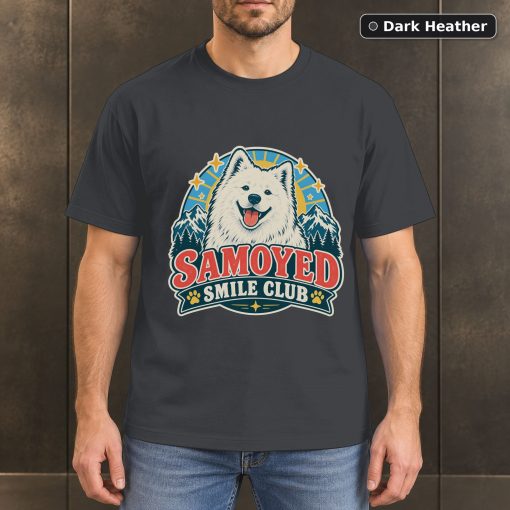 Samoyed Smile Club Shirt, Vintage Samoyed Dog Lover T-Shirt 3