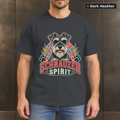 Schnauzer Spirit Shirt, Vintage Miniature Schnauzer Dog Lover T-Shirt 6